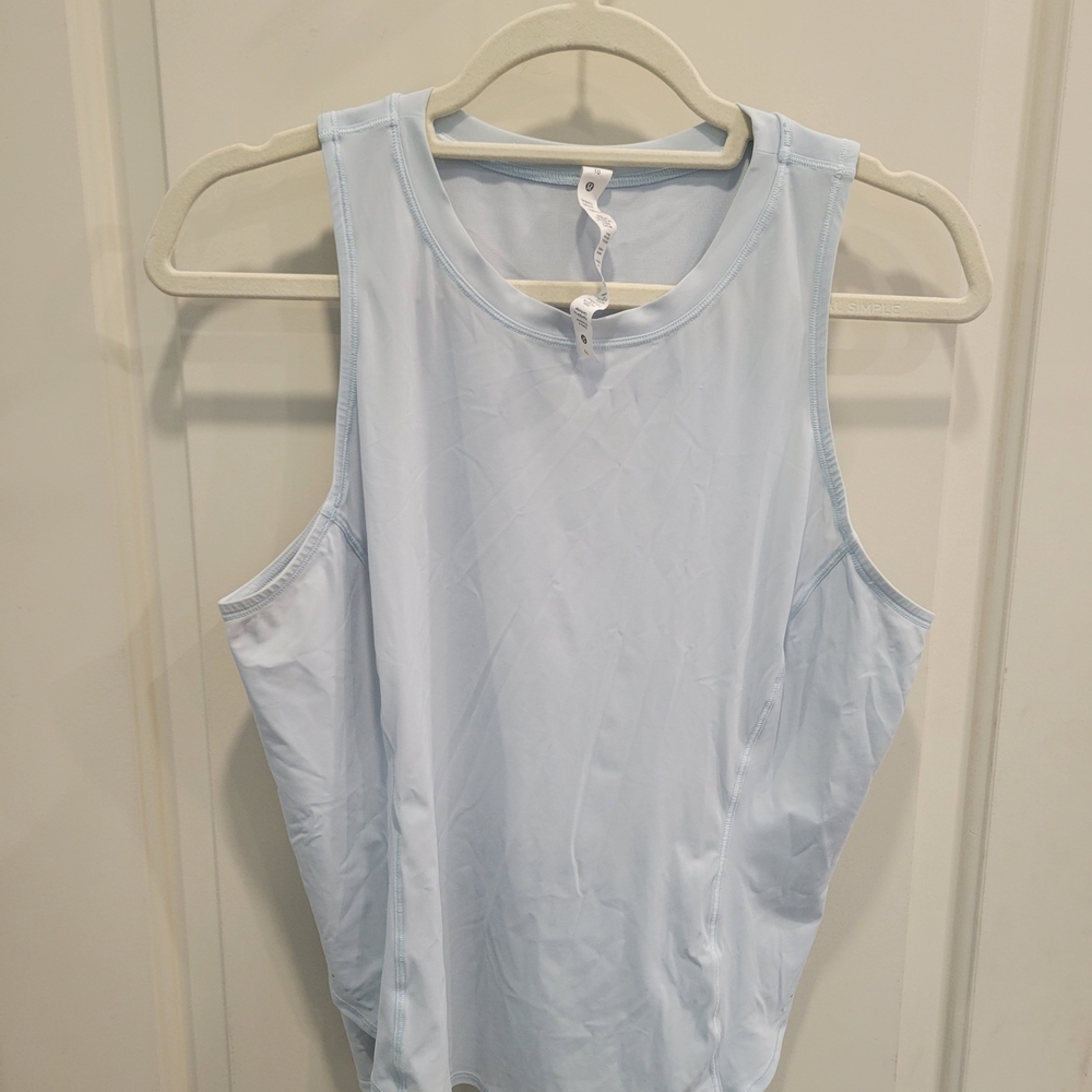 Light Blue Sleeveless Women's Top